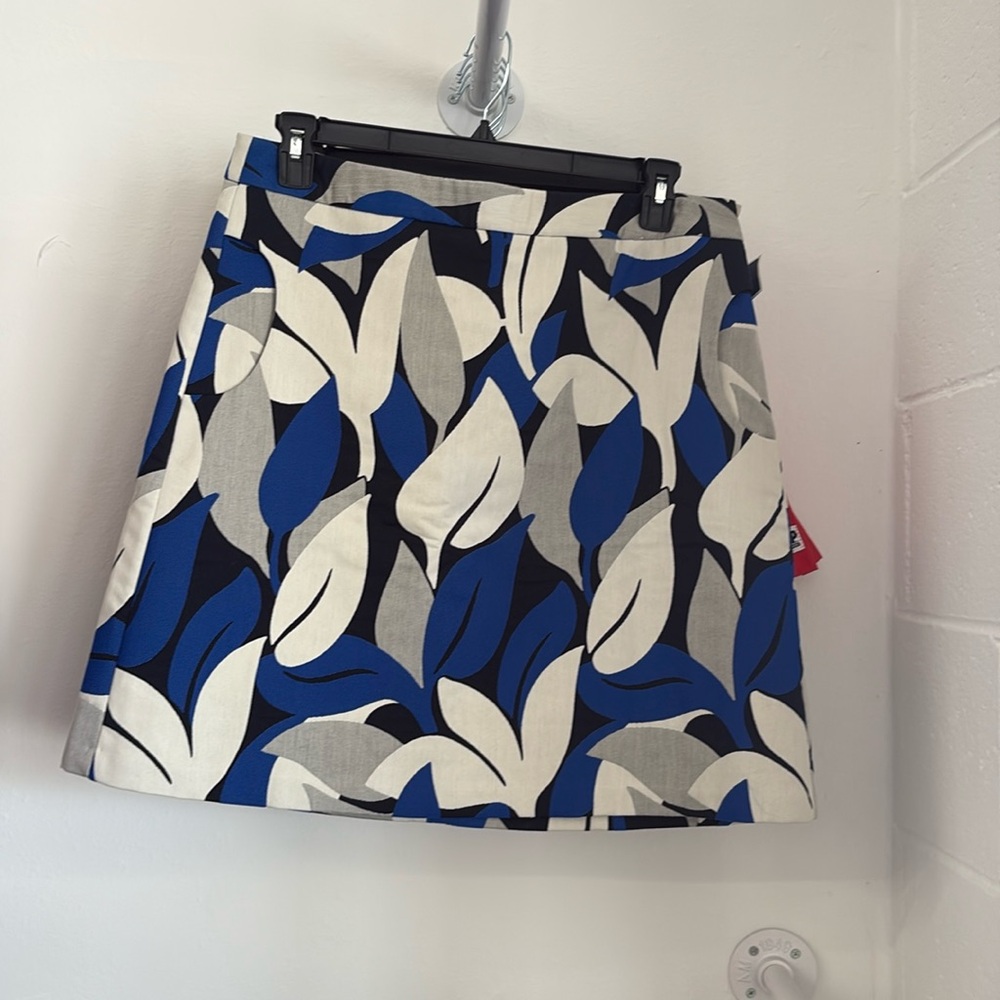 NEW J. Mclaughlin Lindbrook Jacquard Tahiti Floral A-line Skirt Womens 14